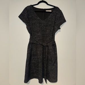 Ann Taylor LOFT Short Sleeve Tie Front Dress